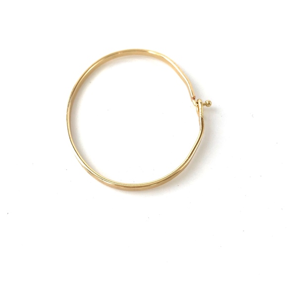 Gold "Live in the Moment" Bangle - Picture 2 of 4